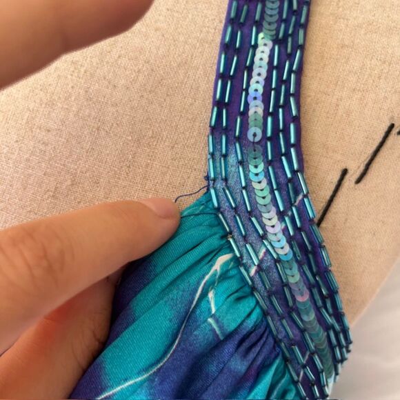 Cache Long Beaded sequin mermaid dress - Picture 6 of 8